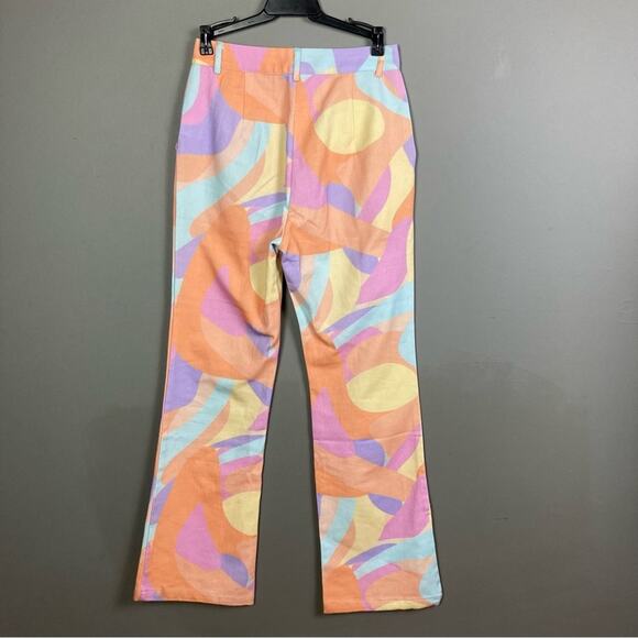 Peppermayo jeans size 2 NWT Keep Your Heart pastel pattern colorful high waist - Picture 5 of 11